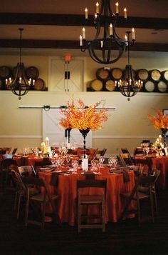 idee decor salle fete en automne